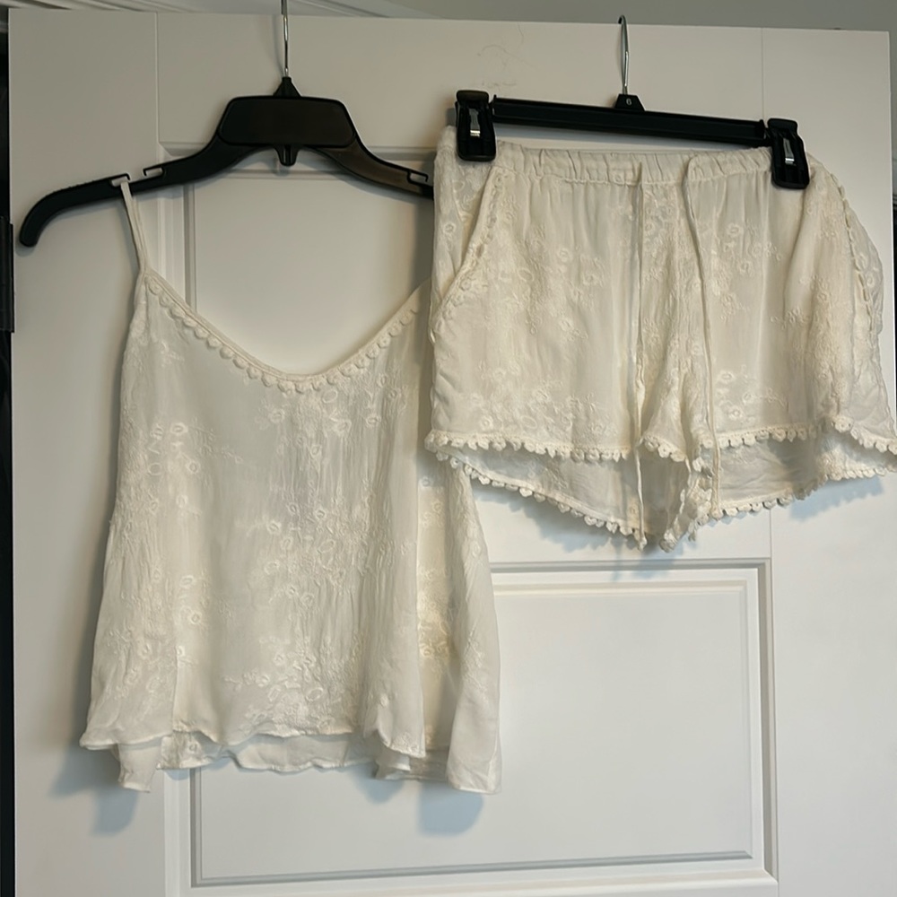 In Bloom By Jonquil Embroidered Pajama Set